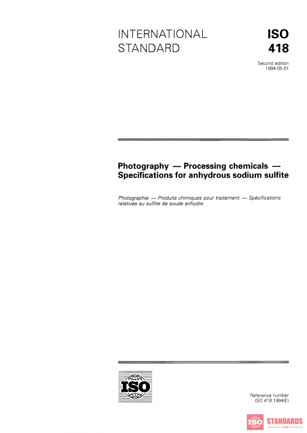 ISO 418:1994 PDF