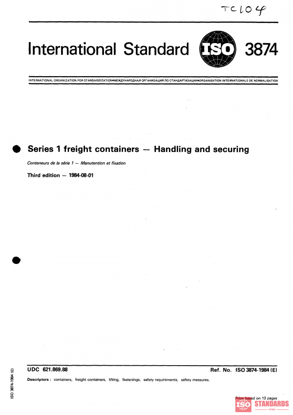ISO 3874:1984 PDF