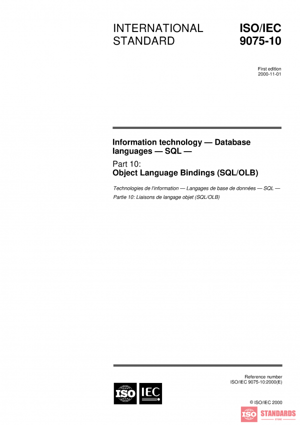 ISO/IEC 9075-10:2000 PDF