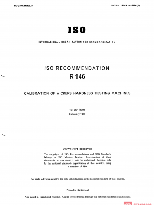 ISO/R 146:1968 PDF