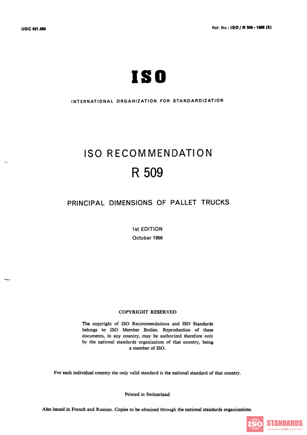ISO/R 509:1966 PDF