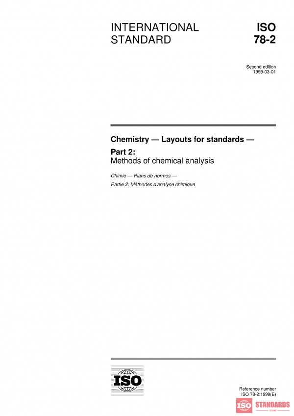 ISO 78-2:1999 PDF