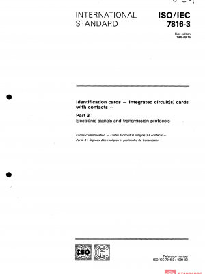 ISO/IEC 7816-3:1989 PDF