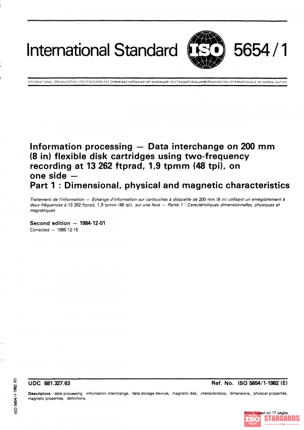 ISO 5654-1:1984 PDF