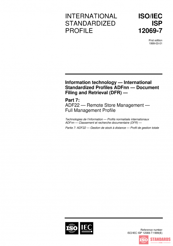 ISO/IEC ISP 12069-7:1999 PDF