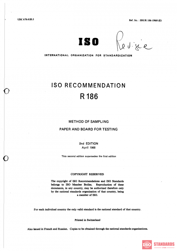 ISO/R 186:1968 PDF