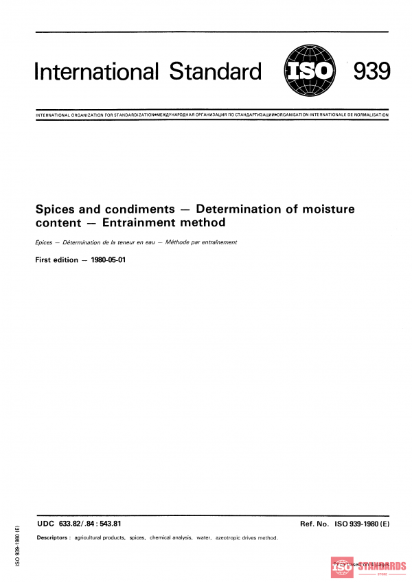 ISO 939:1980 PDF