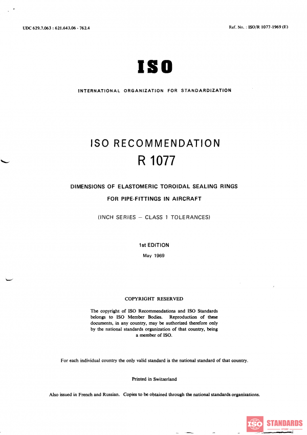 ISO/R 1077:1969 PDF