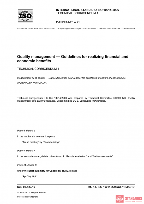 ISO 10014:2006/Cor 1:2007 PDF