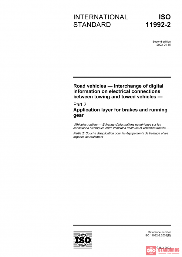 ISO 11992-2:2003 PDF