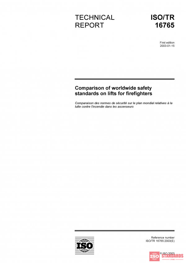 ISO/TR 16765:2003 PDF