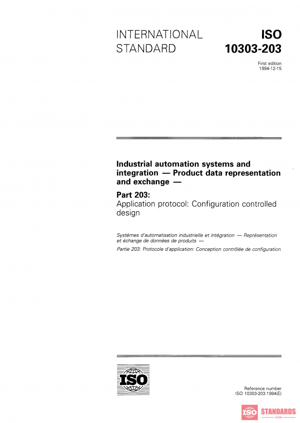 ISO 10303-203:1994 PDF
