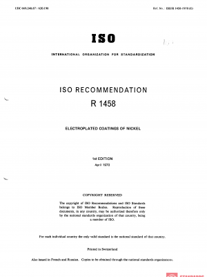 ISO/R 1458:1970 PDF