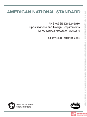 ANSI / ASSP Z359 6 WG:2016 PDF