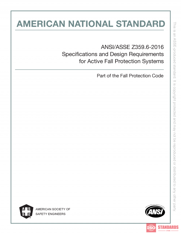 ANSI / ASSP Z359 6 WG:2016 PDF