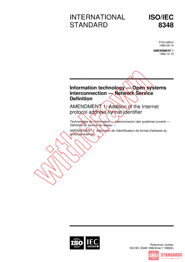 ISO/IEC 8348:1996/AMD1:1998 PDF