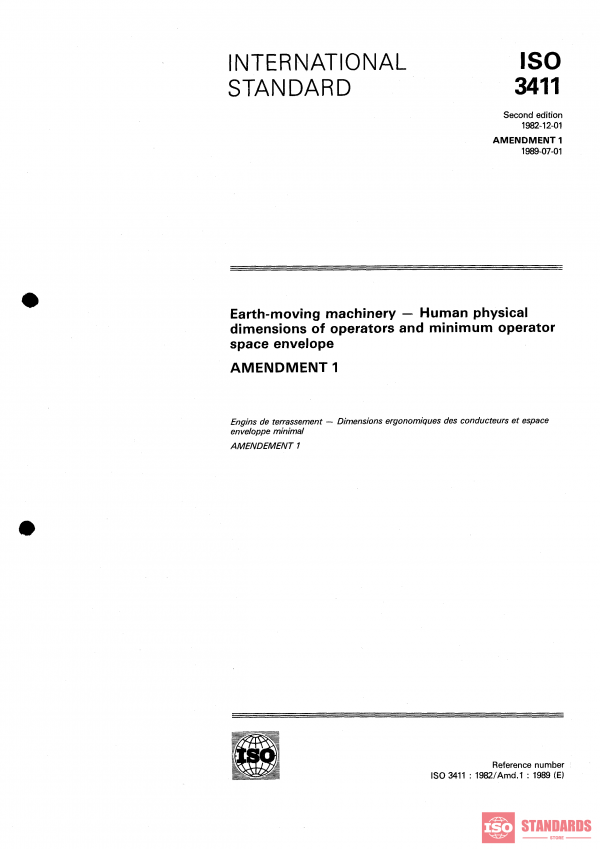 ISO 3411:1982/Amd 1:1989 PDF