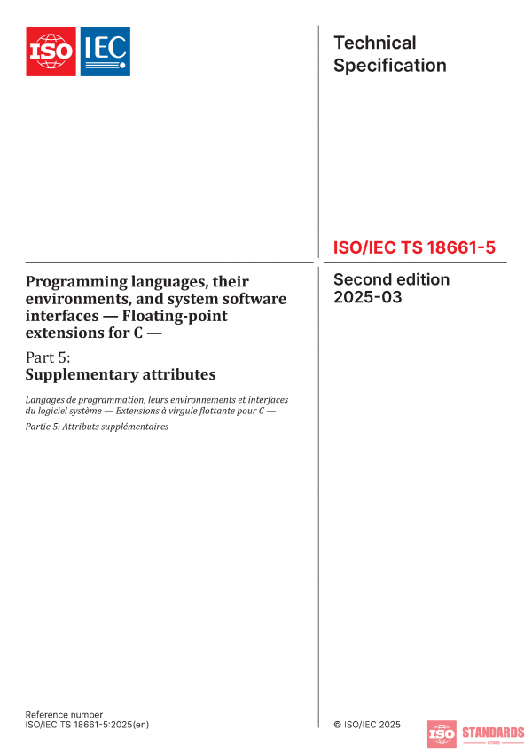 ISO/IEC TS 18661-5:2025 PDF