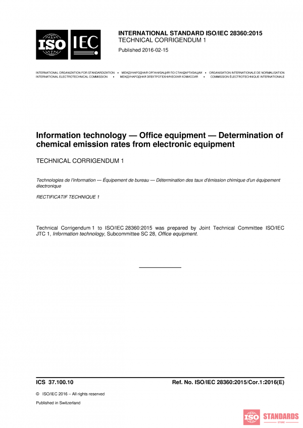 ISO/IEC 28360:2015/COR1:2016 PDF