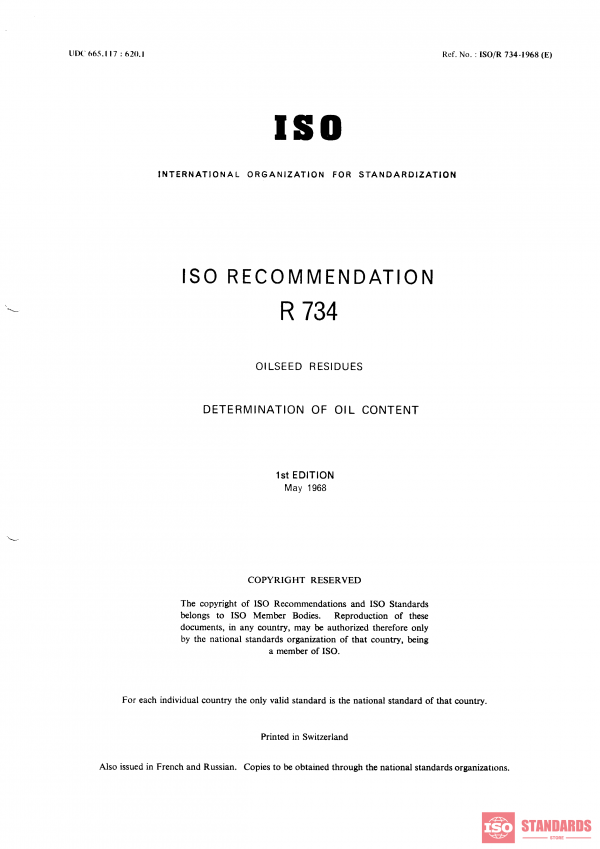 ISO/R 734:1968 PDF