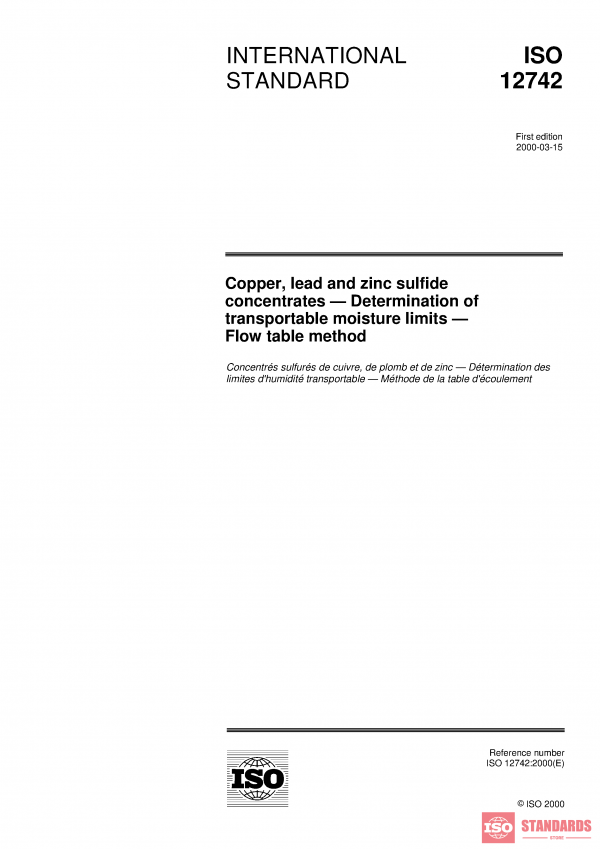 ISO 12742:2000 PDF