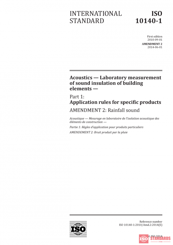 ISO 10140-1:2010/Amd 2:2014 PDF