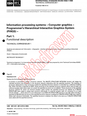 ISO/IEC 9592-1:1989/COR1:1993 PDF