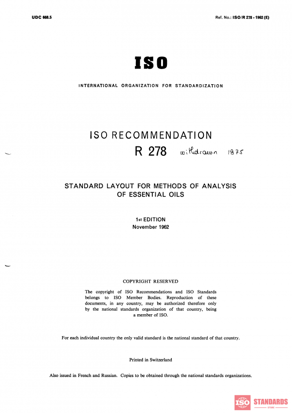 ISO/R 278:1962 PDF