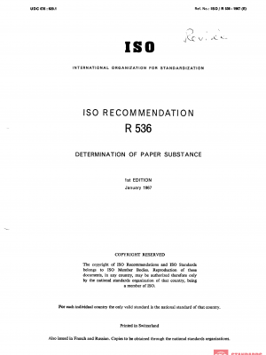ISO/R 536:1967 PDF