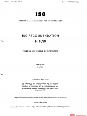 ISO/R 1090:1969 PDF