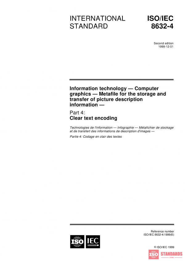 ISO/IEC 8632-4:1999 PDF