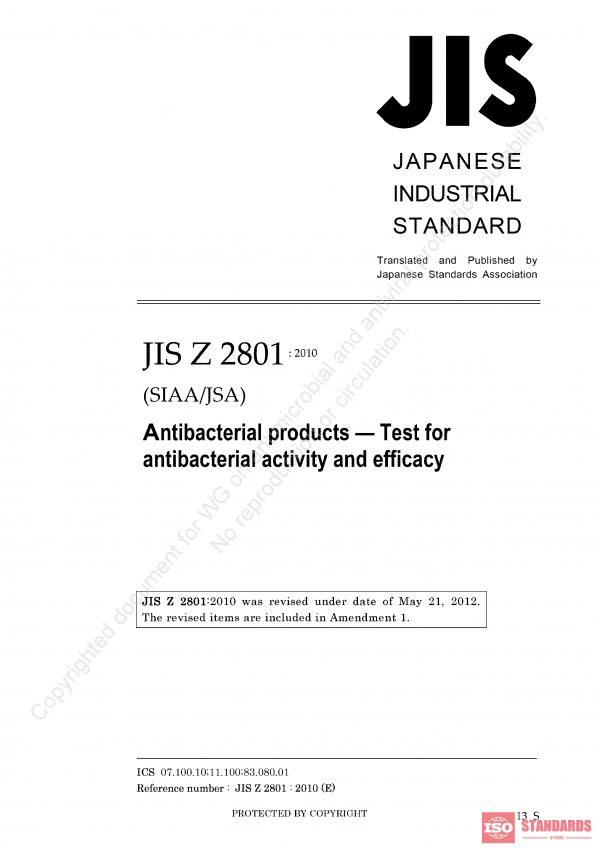 JIS 2801 WG:2010 PDF