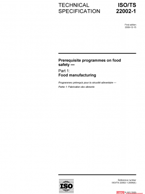 ISO/TS 22002 1:2009 PDF