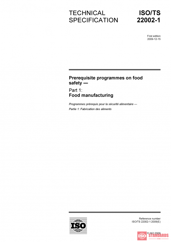 ISO/TS 22002 1:2009 PDF