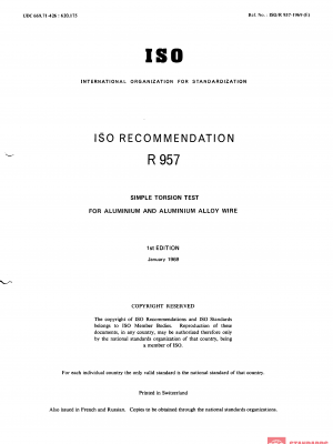 ISO/R 957:1969 PDF