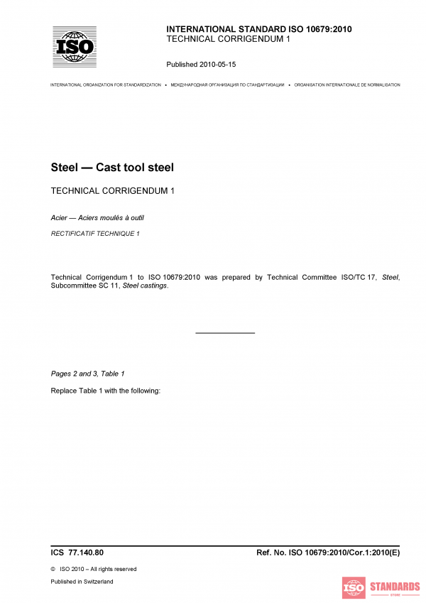 ISO 10679:2010/Cor 1:2010 PDF