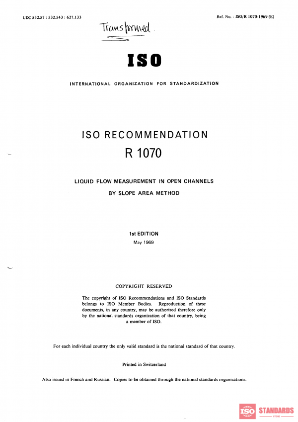ISO/R 1070:1969 PDF
