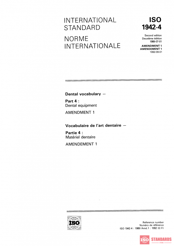 ISO 1942-4:1989/Amd 1:1992 PDF