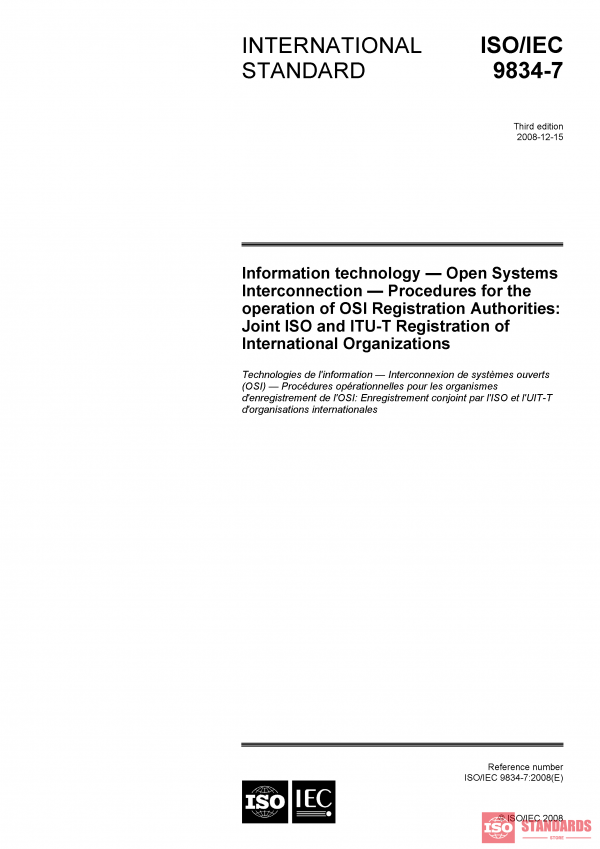 ISO/IEC 9834-7:2008 PDF
