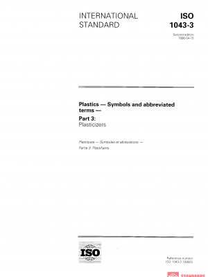 ISO 1043-3:1996 PDF