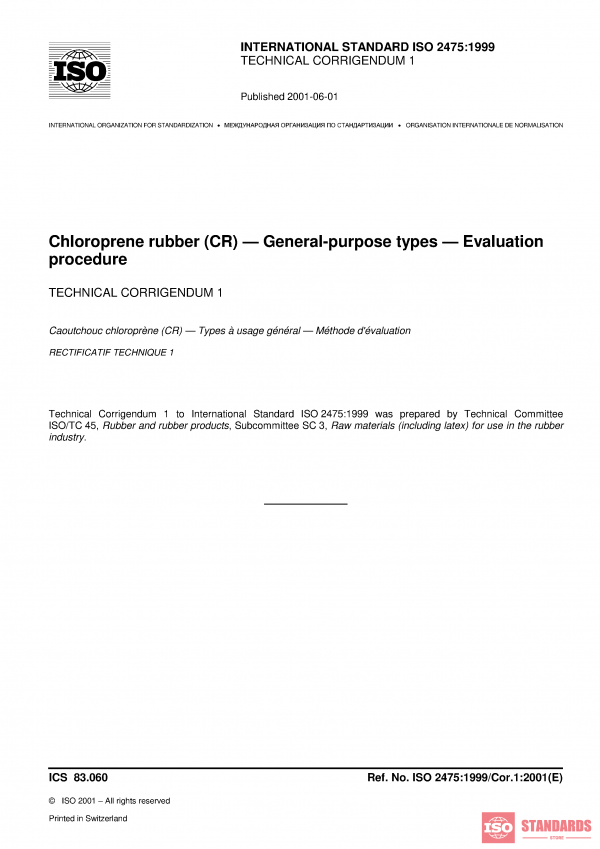 ISO 2475:1999/Cor 1:2001 PDF