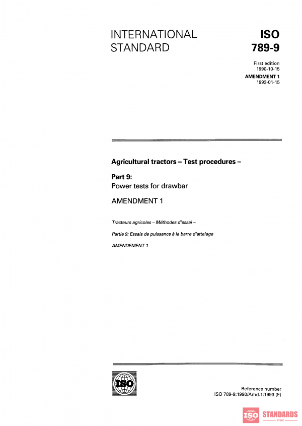 ISO 789-9:1990/Amd 1:1993 PDF