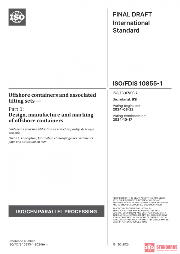 ISO/FDIS 10855 Final Draft – 1:2024 PDF