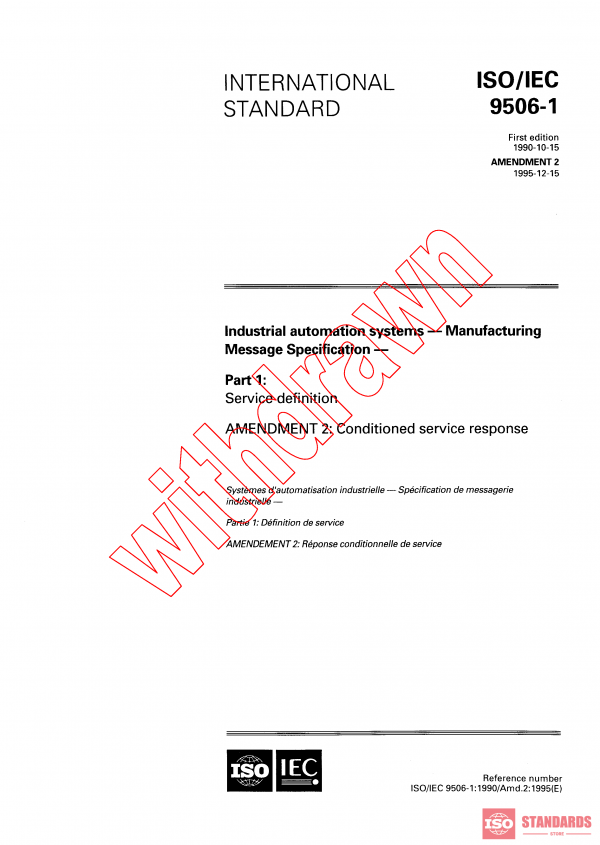ISO/IEC 9506-1:1990/AMD2:1995 PDF