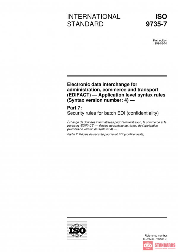 ISO 9735-7:1999 PDF
