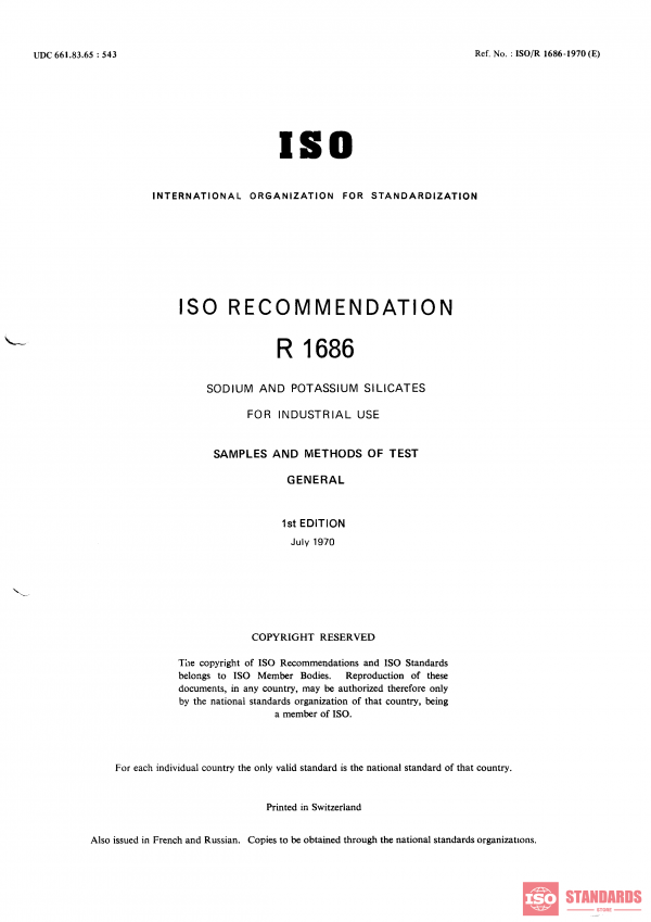 ISO/R 1686:1970 PDF