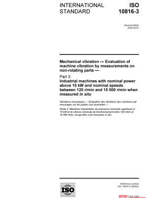 ISO 10816 3:2009 PDF