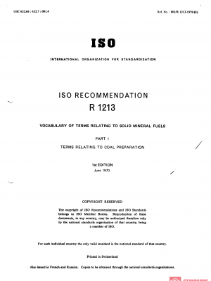 ISO/R 1213:1970 PDF