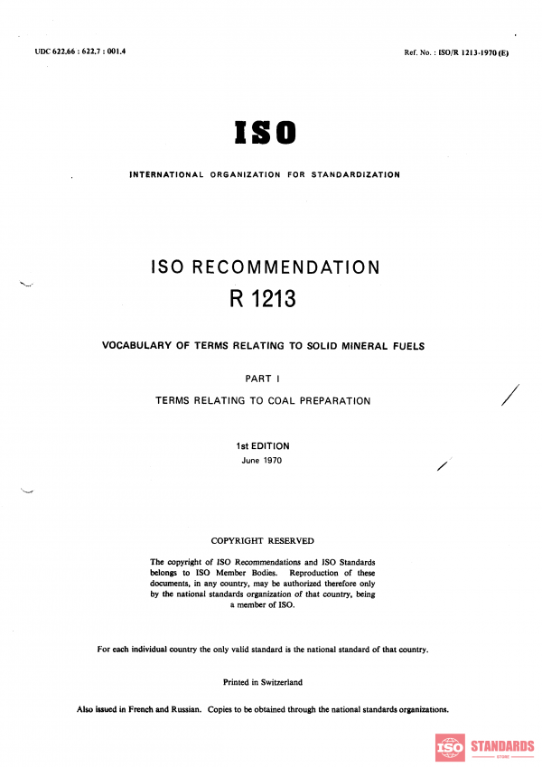 ISO/R 1213:1970 PDF