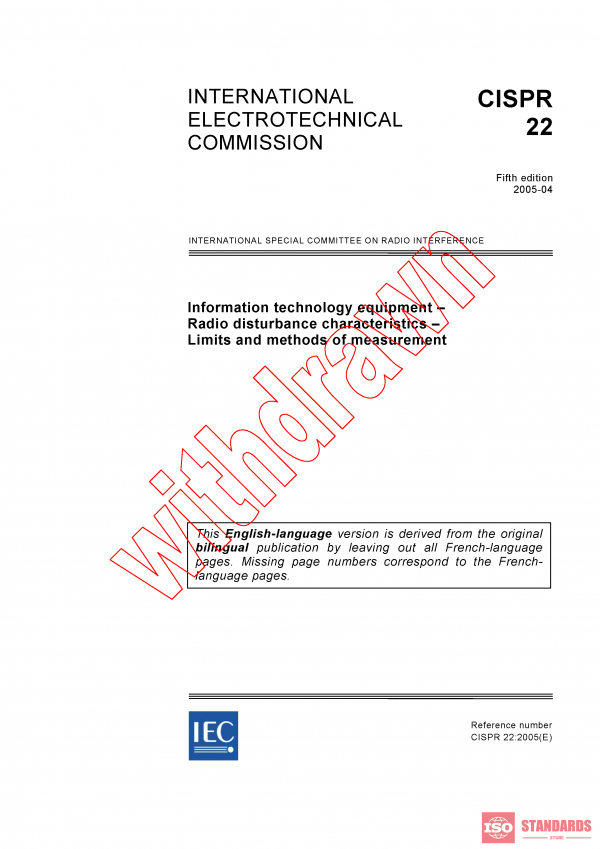 CISPR 22:2005 PDF
